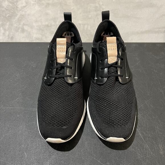 Cole Haan Grand Motion OS Knit Oxofrd Mens 9 M Black C26395 Casual Dress